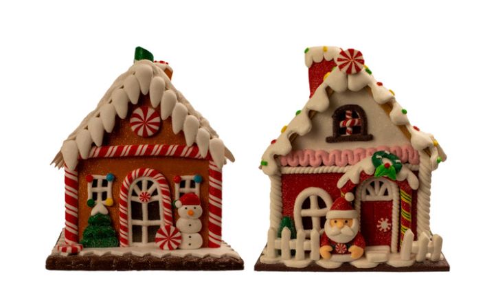 5.5“ LED Gingerbread House Table Piece