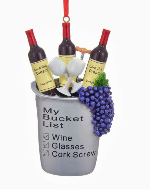 Wine “My Bucket List“ Ornament