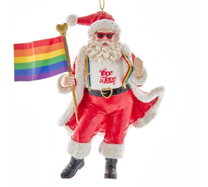Pride Santa Ornament