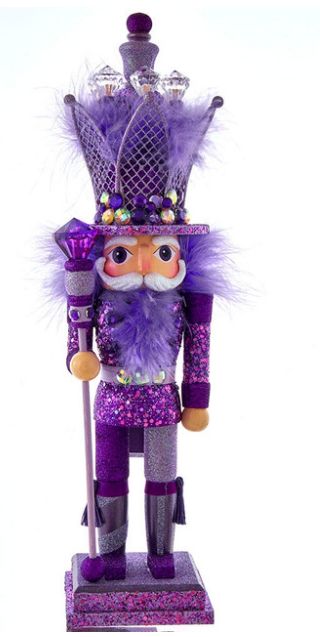 20“ Hollywood Nutcrackers™ Purple King Nutcracker