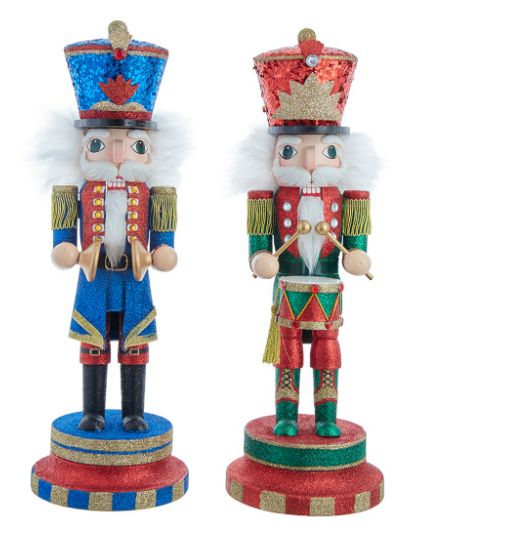 15" Hollywood Nutcrackers™ Soldier With Cymbals or Drums Nutcrackers, EACH