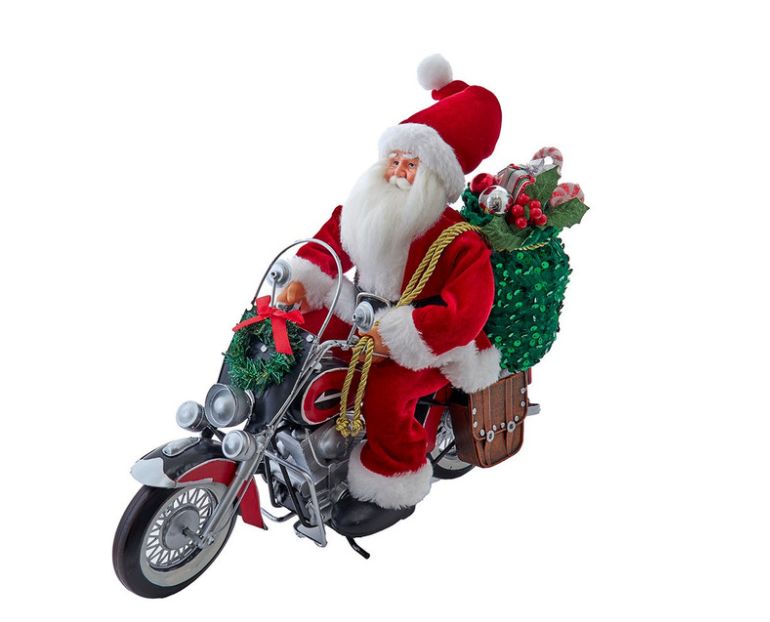 14“ KSA Kringles Motorcycle Santa