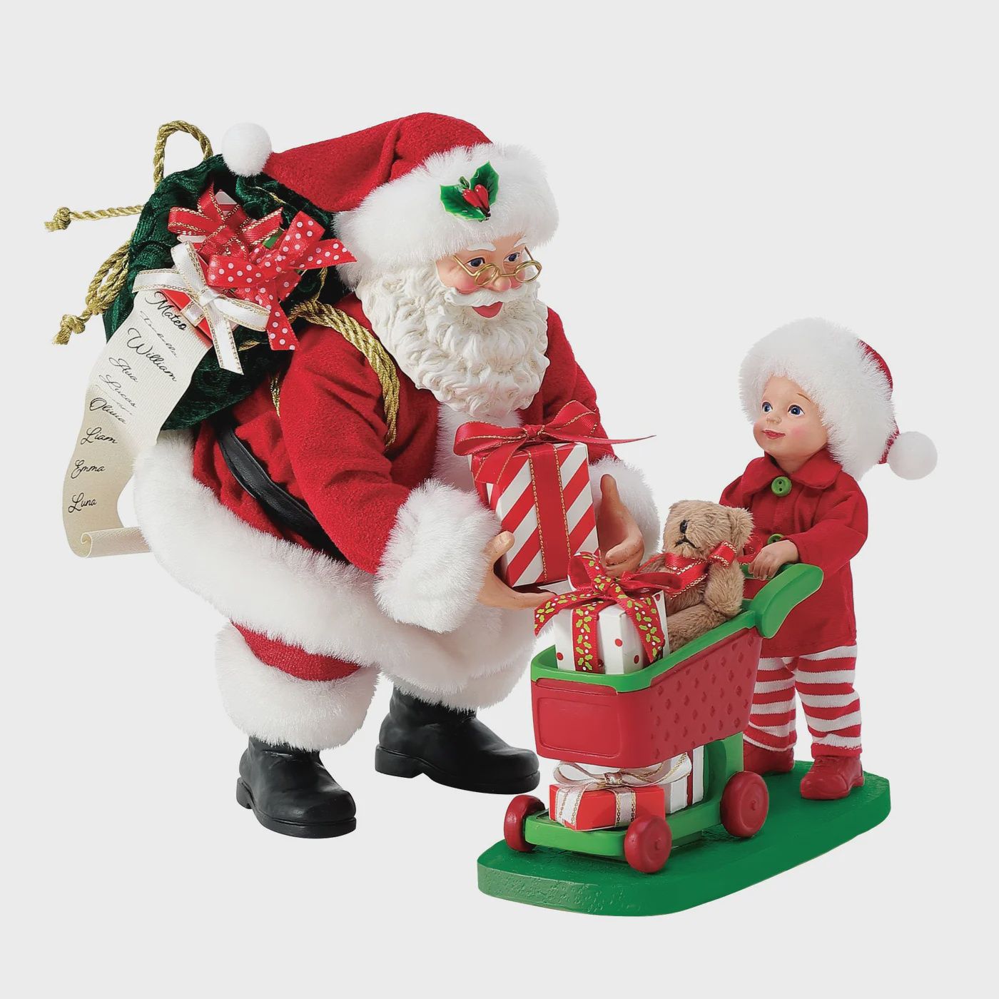 Santa &amp; Little Shopper Figure