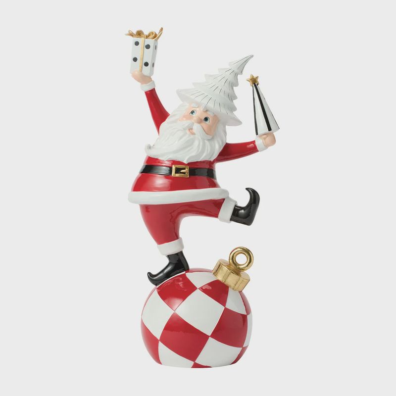 Santa with Tree &amp; Gift Box