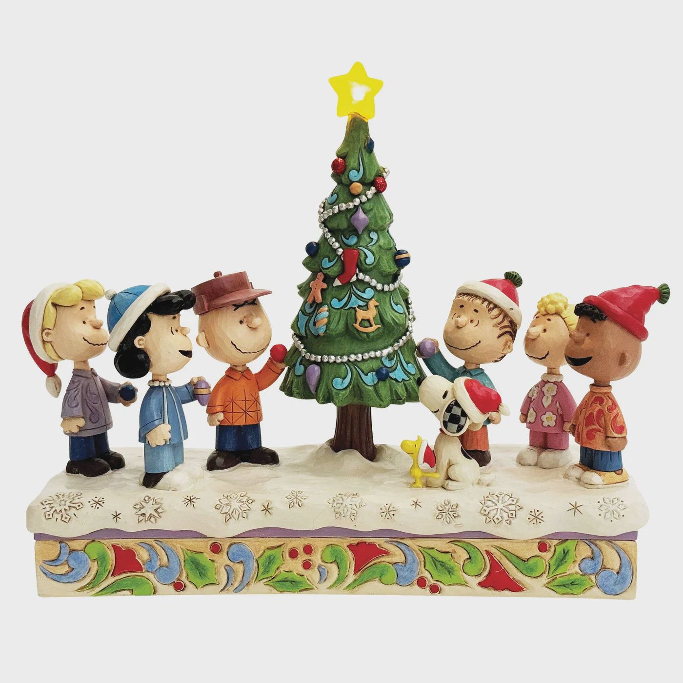 Peanuts Gang Decorating Tree Figure