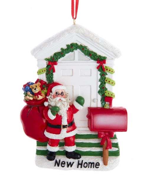 New Home Santa Ornament For Personalization