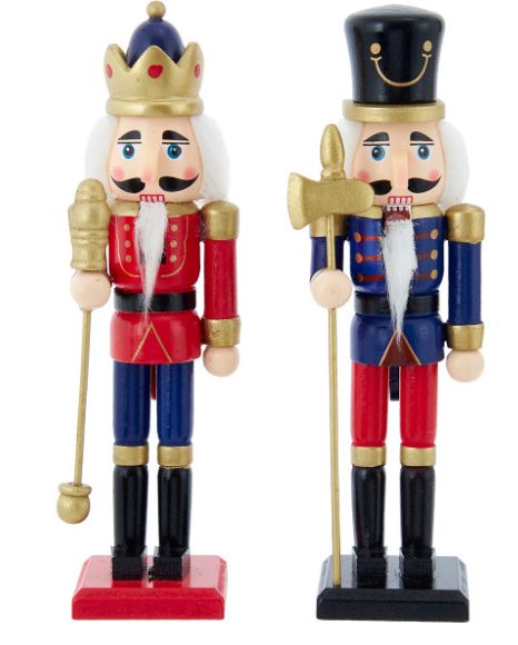 7.08" Red &amp; Blue Nutcrackers, EACH
