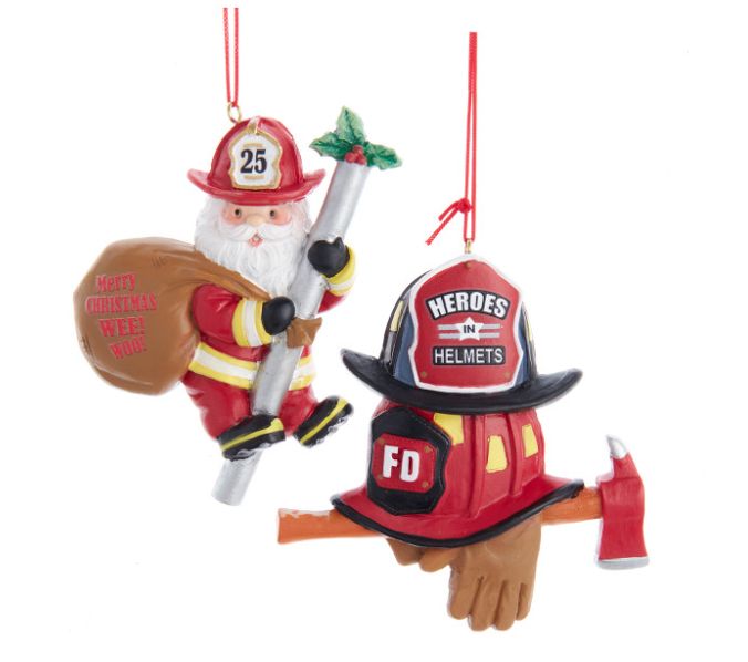 Firefighter Ornaments, EACH