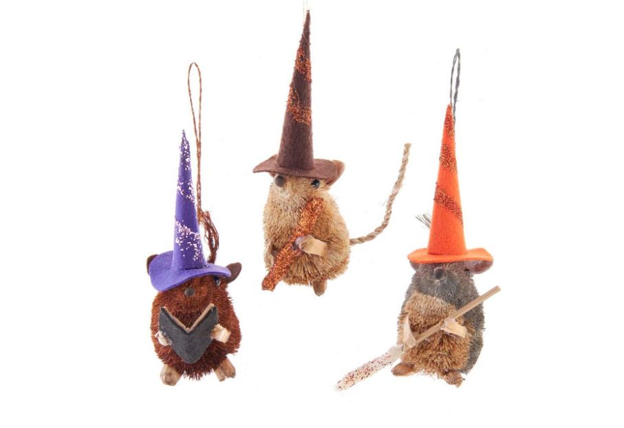 Halloween Buri Mouse Ornaments, EACH