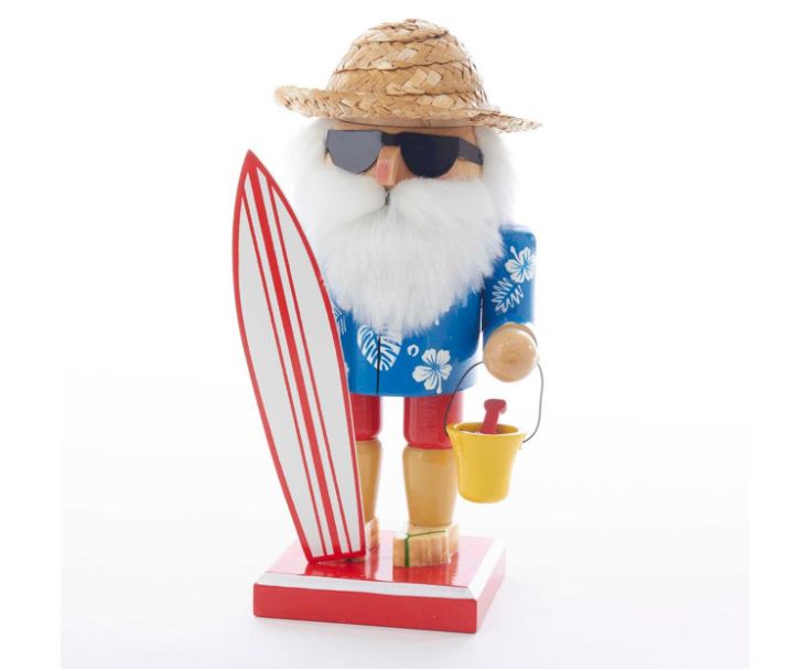 8“ Surfer Santa Nutcracker