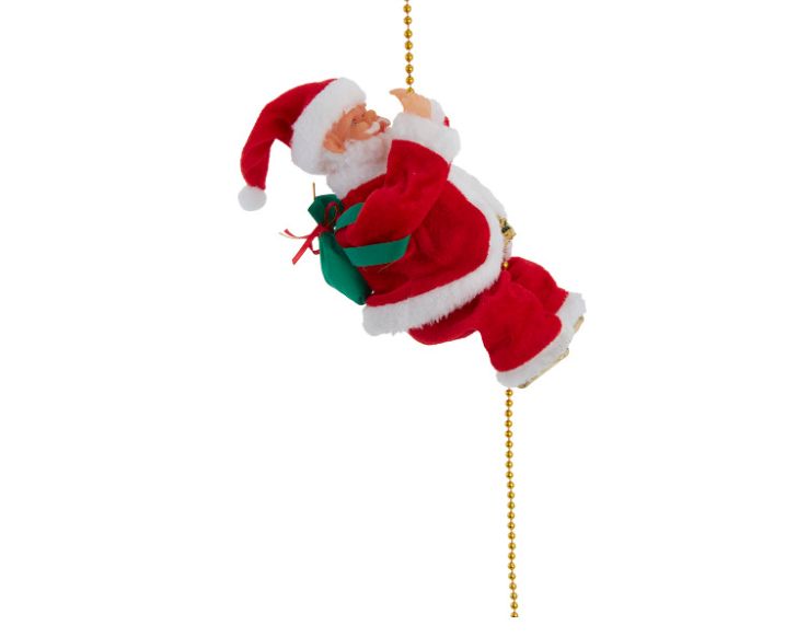 Battery Operated Santa Climbing Chain