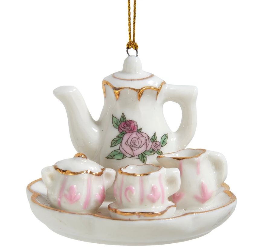 Porcelain Tea Time Ornament