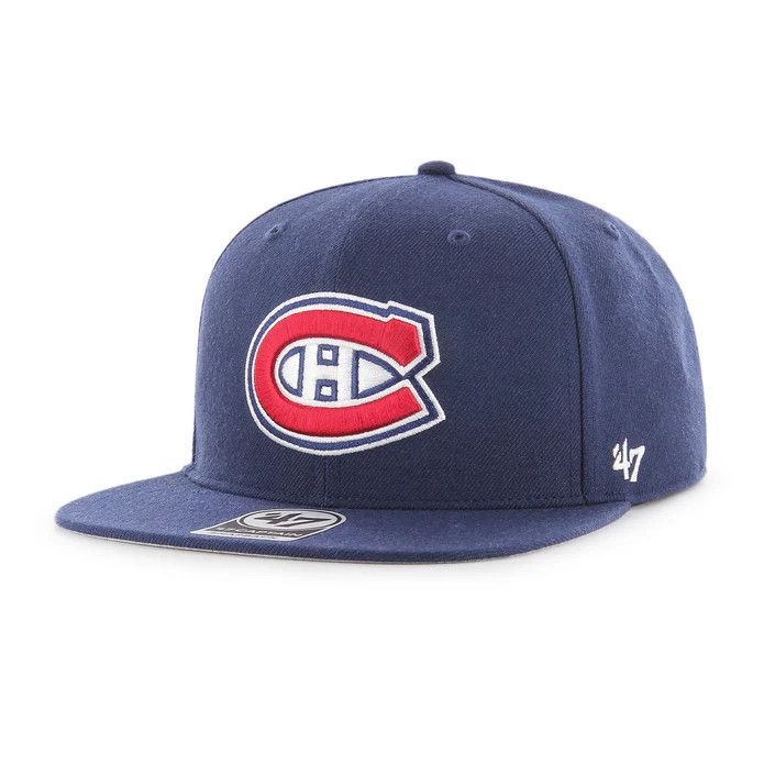 MONTREAL CANADIENS NHL CAP 47&#39; CAPTAIN NAVY BLUE