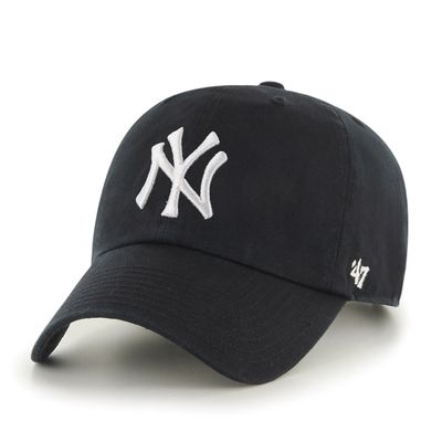 NEW YORK YANKEES MLB CAP BLACK CLEAN UP