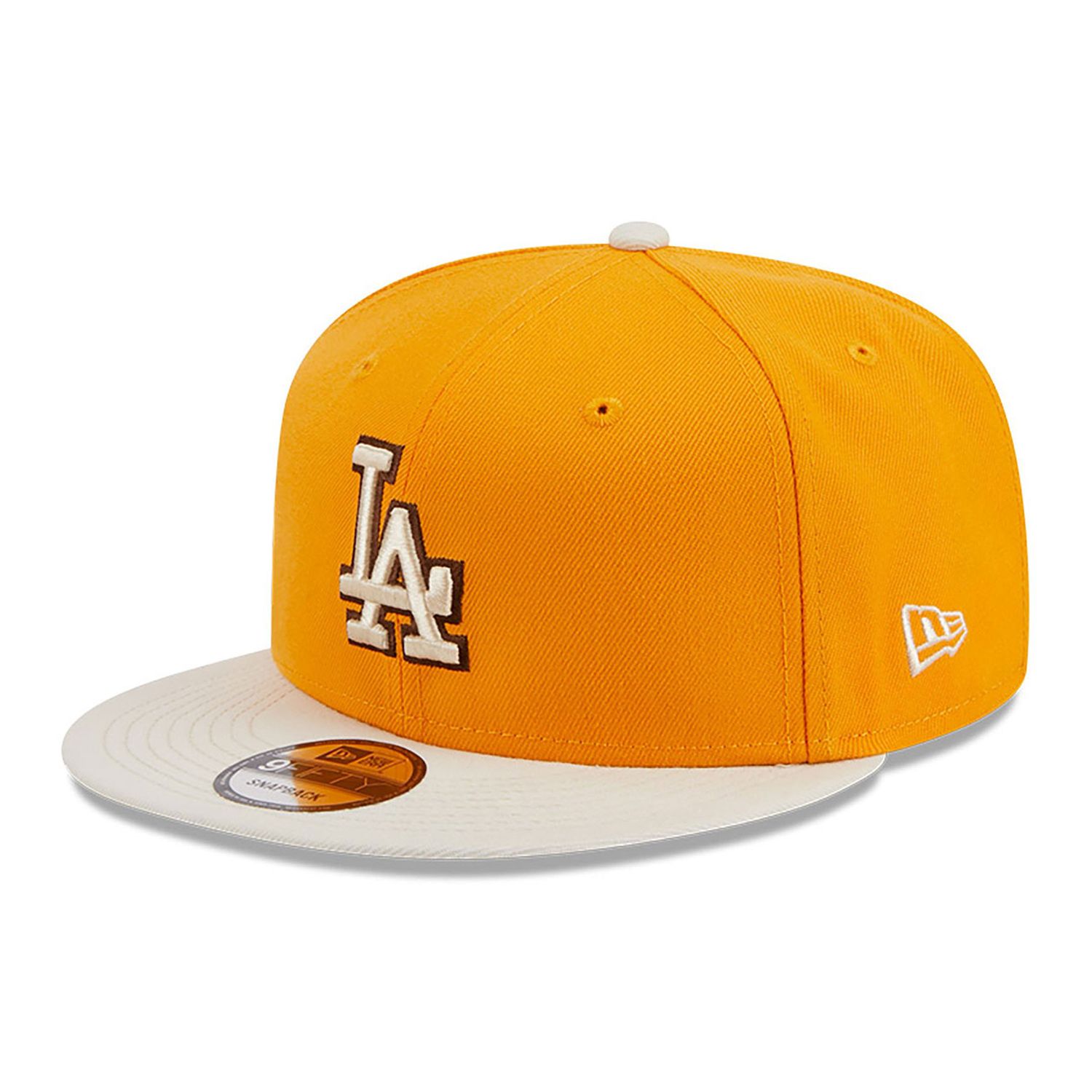LOS ANGELES DODGERS MLB CAP 9FIFTY TIRAMISU MUSTARD BROWN LOGO