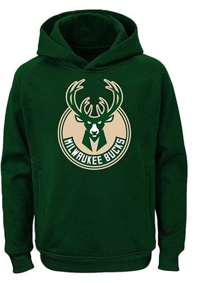 MILWAUKEE BUCKS HOODIE VERT FORET YOUTH SMALL 8