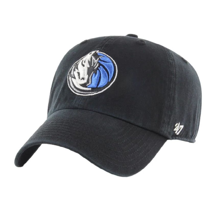 DALLAS MAVERICKS NBA CLEAN UP CAP  BLACK