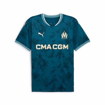 OLYMPIQUE DE MARSEILLE MAILLOT DE FOOTBALL REPLIQUE VISITE  24/25 BLEU