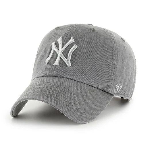 NEW YORK YANKEES MLB CAP GREY CLEAN UP