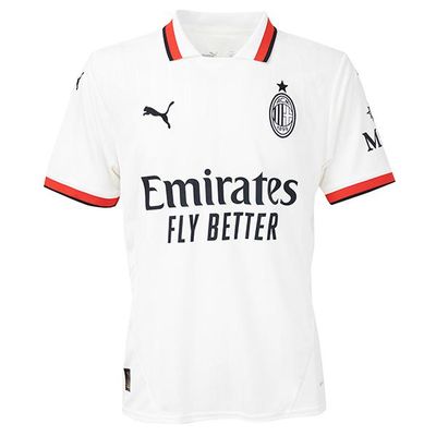 AC MILAN SOCCER JERSEY REPLICA  AWAY 24-25 WHITE/RED