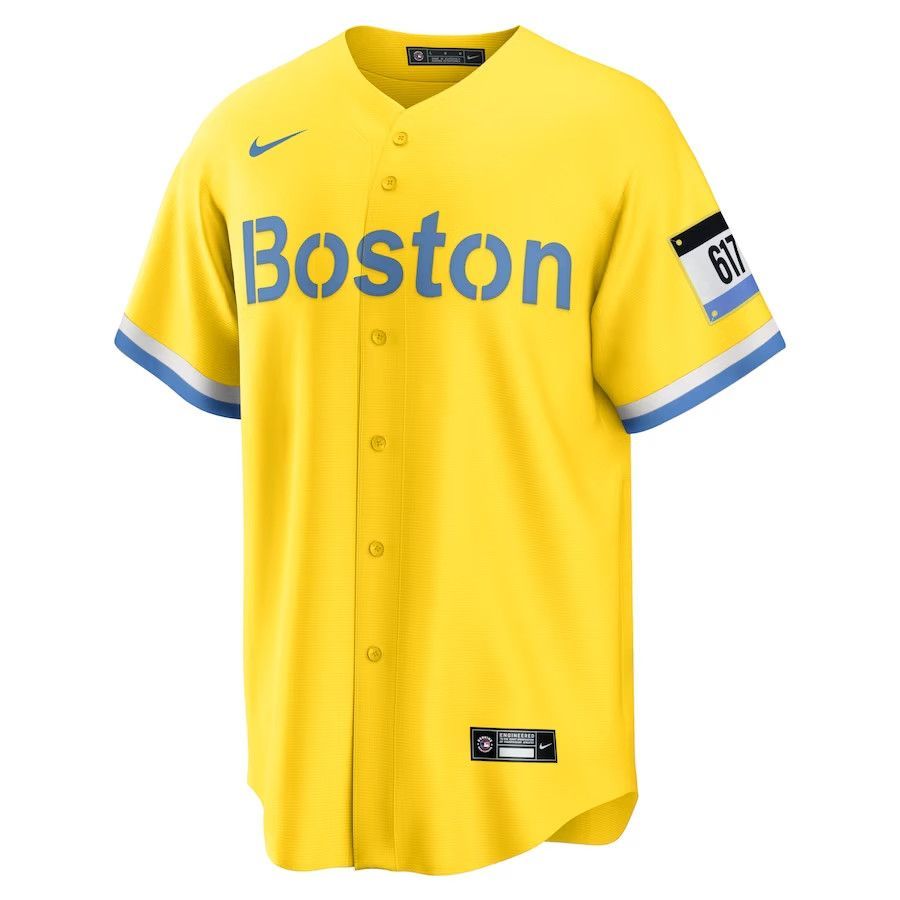 BOSTON RED SOX MLB JERSEY CITY CONNECT REPLICA YELLOW