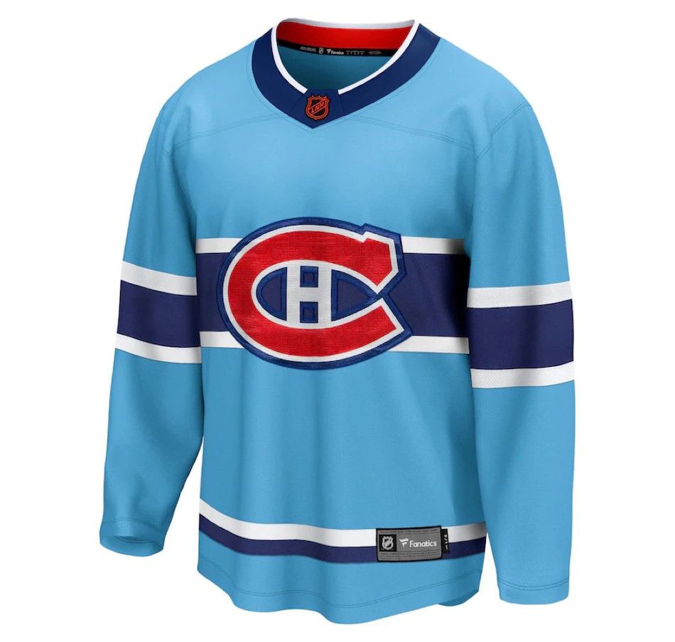 MONTREAL CANADIENS NHL JERSEY SKY BLUE