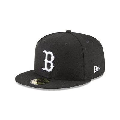 BOSTON REDSOX MLB 59FIFTY NOIR LOGO BLANC
