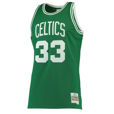 BOSTON CELTICS NBA JERSEY SWINGMAN LARRY BIRD GREEN