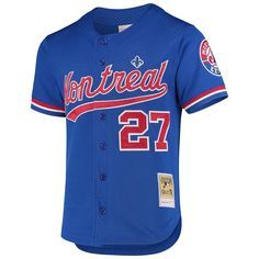MONTREAL EXPOS MLB JERSEY 27 BLUE