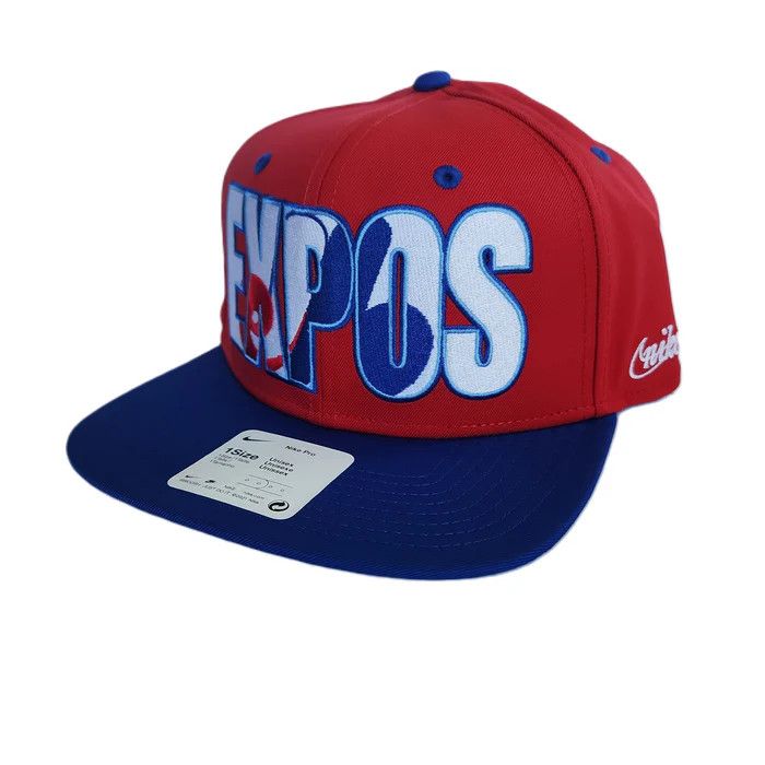 MONTREAL EXPOS MLB CAP ROUGE &amp; BLEU SNAPBACK 