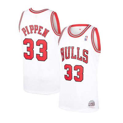 CHICAGO BULLS NBA JERSEY PIPPEN WHITE