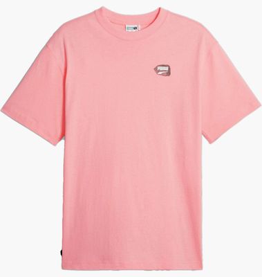 DOWNTOWN GRAPHIC T-SHIRT PEACH SMOOTHIE PUMA 