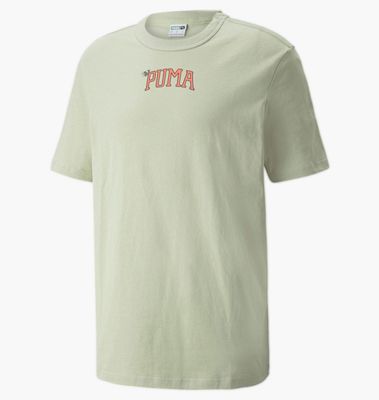PUMA DOWNTOWN GRAPHIC CREW NECK TEE OLIVE