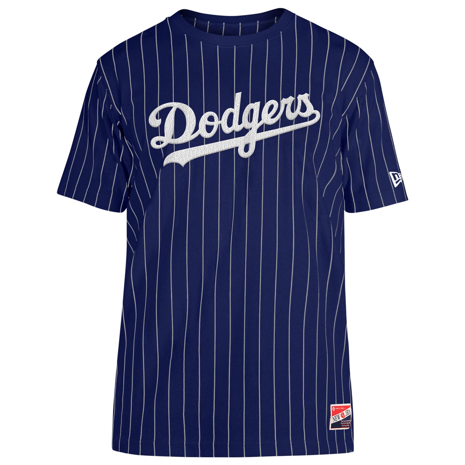 LOS ANGELES DODGERS MLB T-SHIRT BLUE THROWBACK  PINSTRIPE
