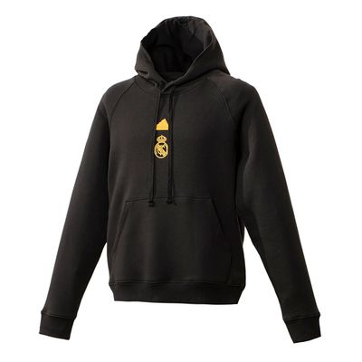 REAL MADRID FC SOCCER LIFESTYLE CONFY HOODIE BLACK