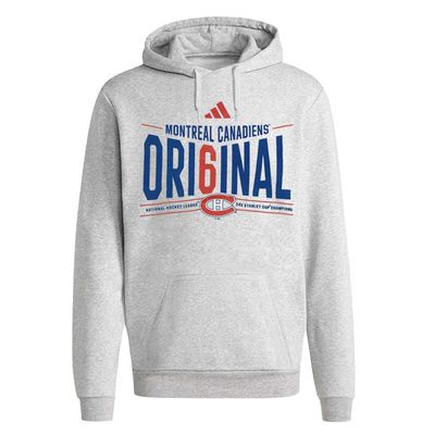 MONTREAL CANADIENS NHL HOODIE ORIGINAL SIX GREY