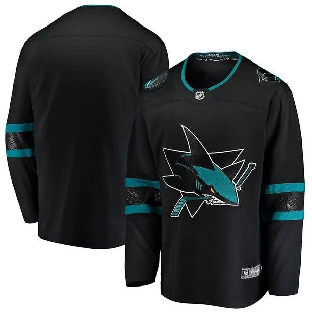 SAN JOSE SHARKS NHL JERSEY BREAKAWAY BLACK