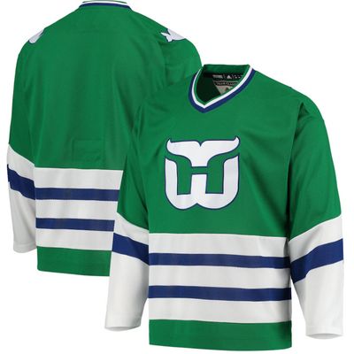 HARTFORD WHALERS NHL JERSEY PREMIER BREAKAWAY GREEN VINTAGE