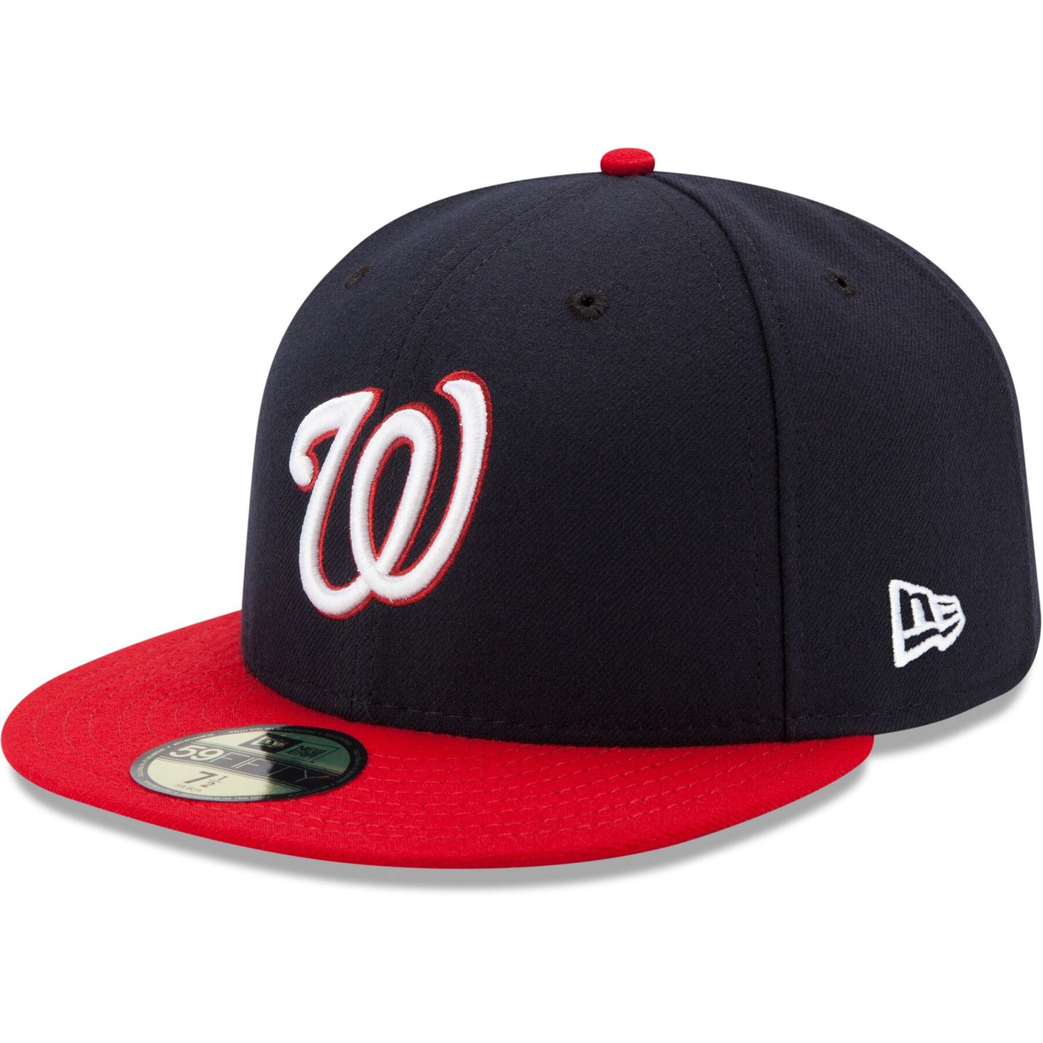 WASHINGTON NATIONALS MLB CAP 59FIFTY NAVY BLUE - RED