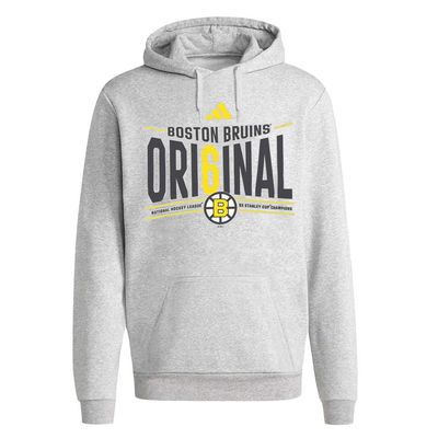 BOSTON BRUINS NHL HOODIE ORIGINAL SIX GREY