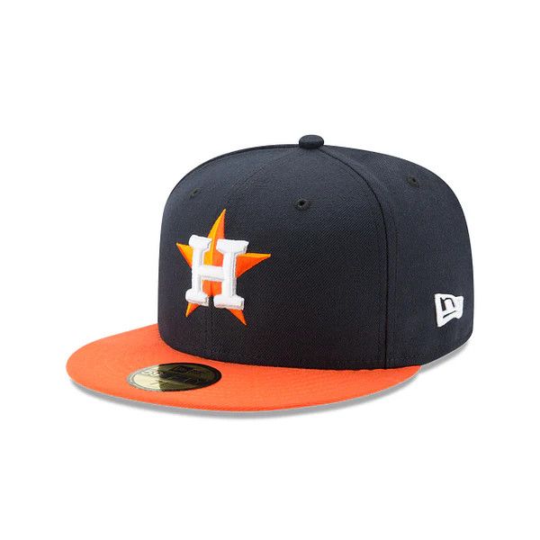 HOUSTON ASTROS MLB CAP 59FIFTY NAVY-ORANGE