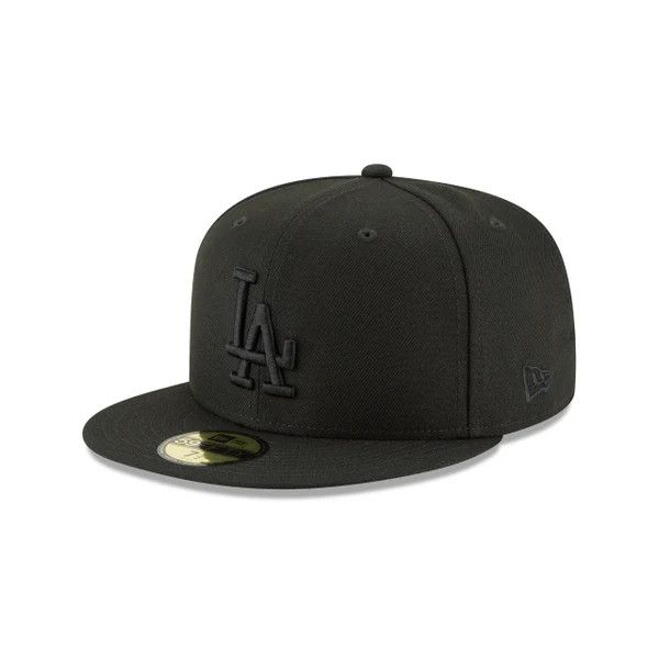 LOS ANGELES DODGERS MLB 59FIFTY BLACK ON BLACK