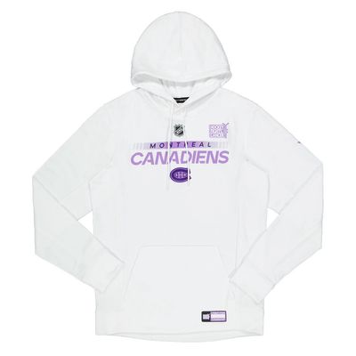 MONTREAL CANADIENS NHL HOODIE FIGHTS CANCER 2023 WHITE