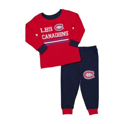 MONTREAL CANADIENS 2 PIECE SET RED/NAVY BLUE KIDS