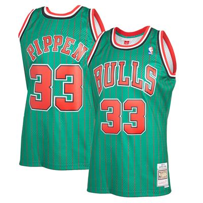 CHICAGO BULLS NBA JERSEY SCOTTIE PIPPEN GREEN