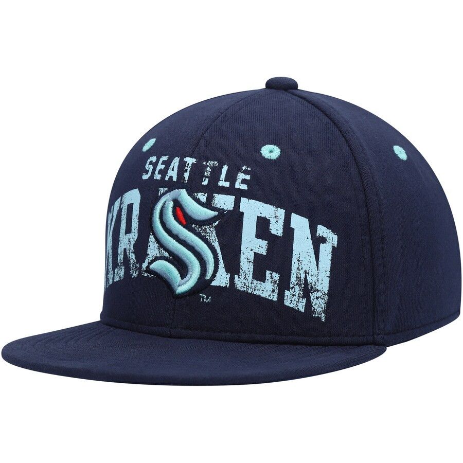 SEATTLE KRAKEN NHL CAP SNAPBACK NAVY BLUE YOUTH
