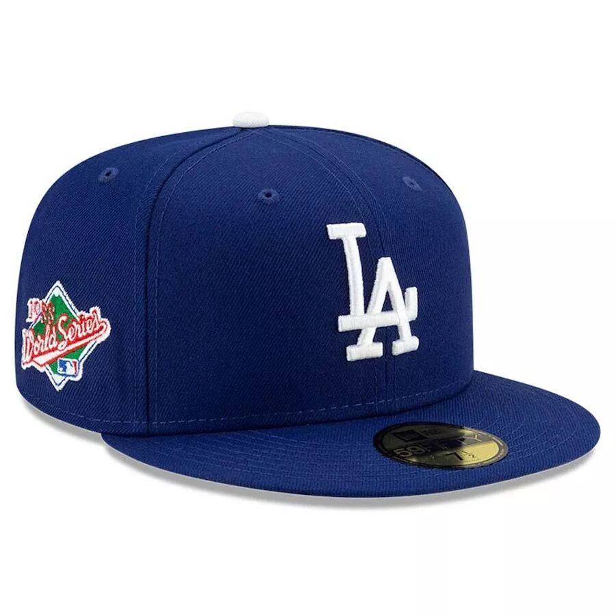 LOS ANGELES DODGERS MLB CAP 59FIFTY BLEU SIDE PATCH WORLS SERIES 1988