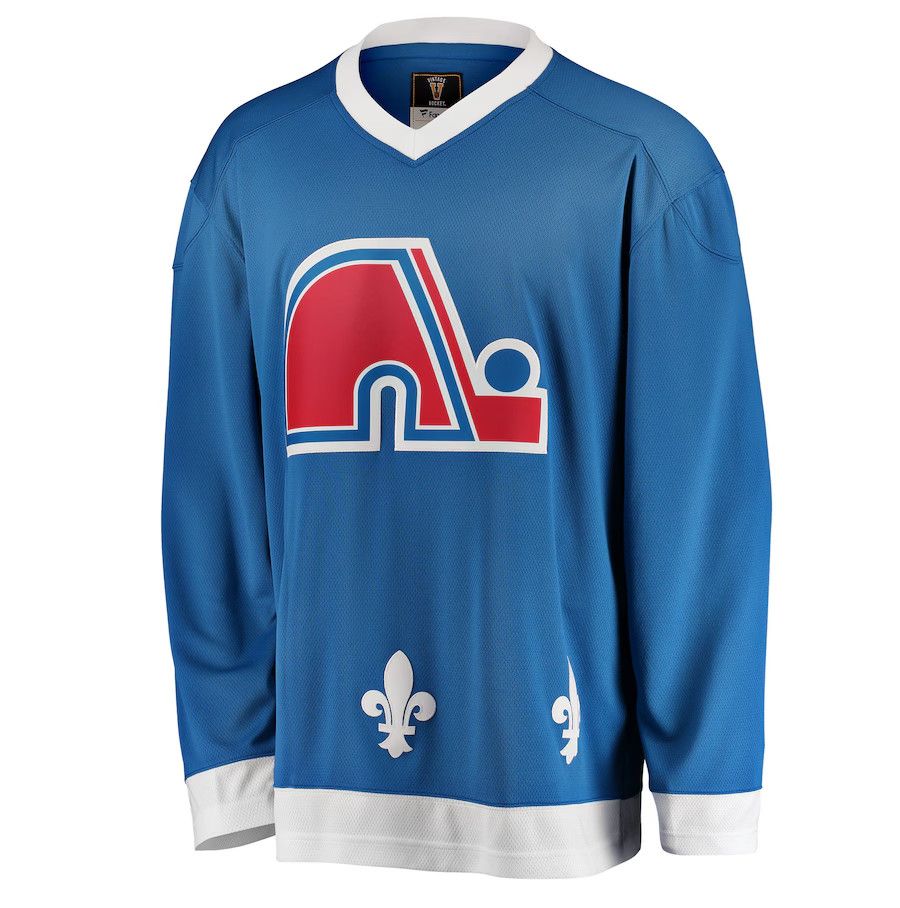 QUEBEC NORDIQUES NHL JERSEY VINTAGE SKY BLUE
