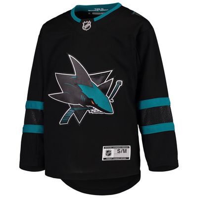 SAN JOSE SHARKS NHL JERSEY BREAKAWAY BLACK YOUTH