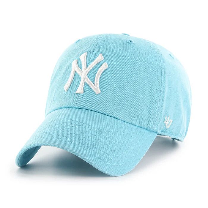 NEW YORK YANKEES MLB CAP CLEAN UP CARRIBEAN BLUE 